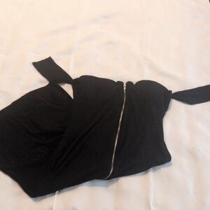 Bozzolo Black Strapless Dress